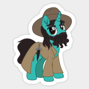 Jim pony disguised Sticker